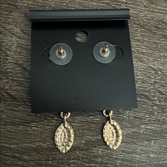 Saks Fifth Avenue Gold and Black Triple Drop Earrings - Picture 4 of 4